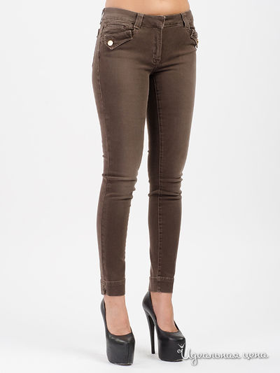 Джинсы TRUSSARDI, цвет Коричневый