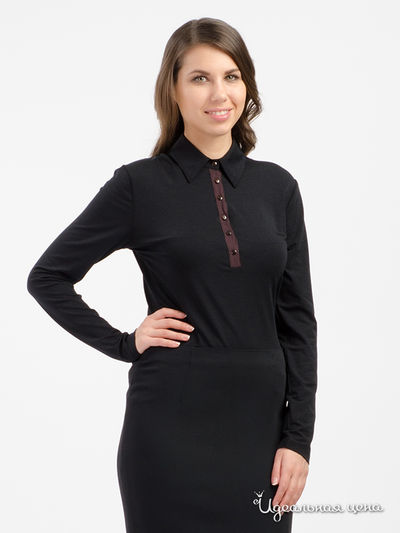 Поло TRUSSARDI, цвет черный