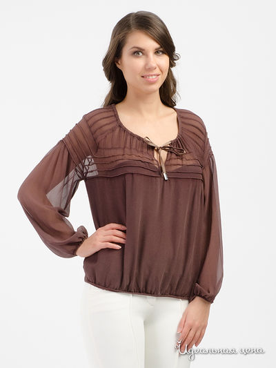 Блуза TRUSSARDI, цвет спелая вишня