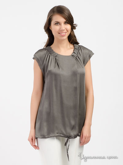 Блуза TRUSSARDI, цвет темно-серый