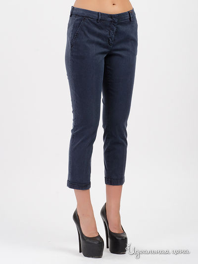 Брюки TRUSSARDI, цвет синий