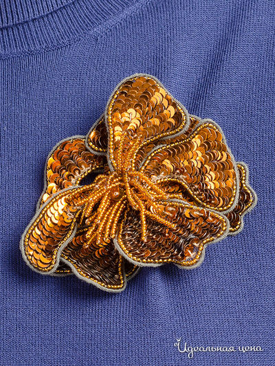 Брошь TRUSSARDI, цвет Коричневый