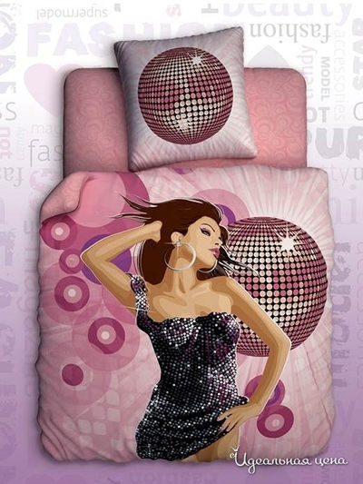 Комплект постельного белья 1,5-спальный Unison, цвет мультицвет