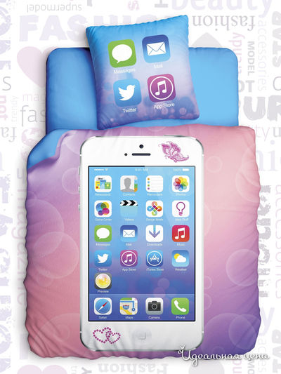 Комплект постельного белья 1,5-спальный Unison, цвет Мультиколор