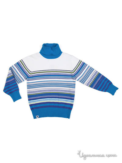 Джемпер PlayToday, цвет белый, синий, салатовый, голубой, серый