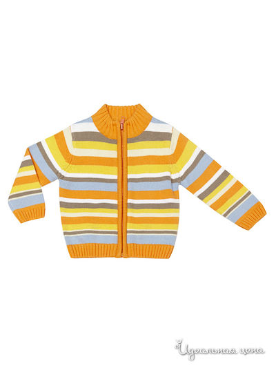 Кардиган PlayToday, цвет оранжевый, голубой, белый, бежевый, желтый