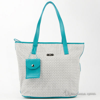 Сумка Palio, цвет белый, бирюзовый