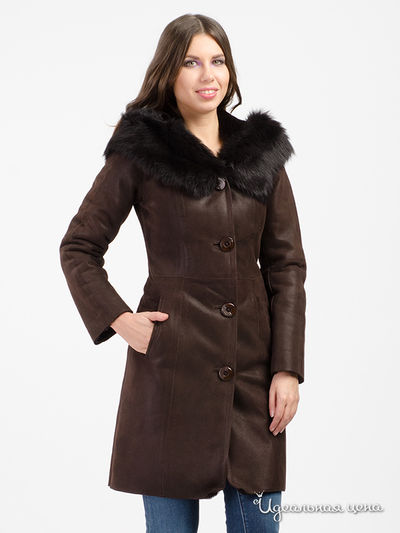 Дубленка Jack Trendy, цвет Коричневый