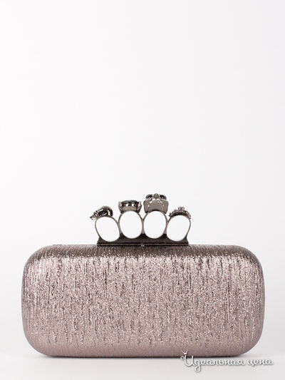 Клатч Magnetic, цвет темно-серебристый