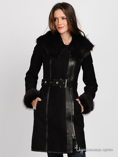 Дубленка Jack Trendy, цвет темно-коричневый