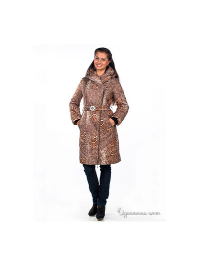 Куртка женская Alisa Line, цвет змея-вязка коричневая