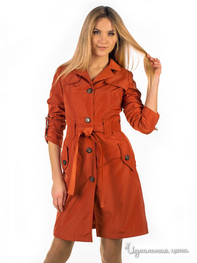 Плащ Alisa Line, цвет терракотовый