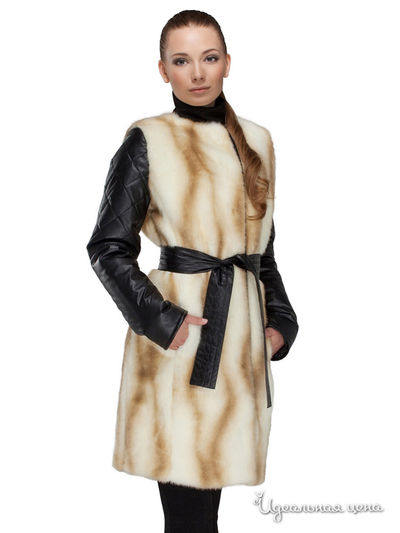 Шуба Alisa Line, цвет белая норка