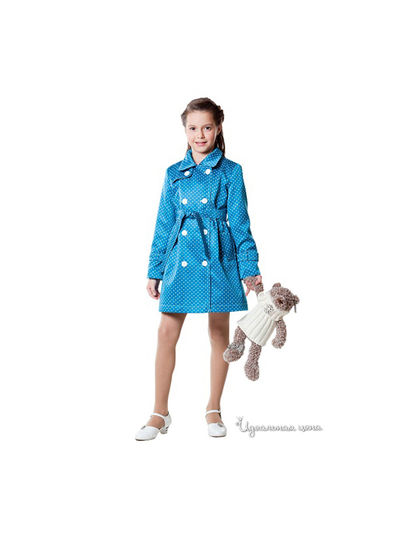 Плащи Alisa Line, цвет горох бирюзовый