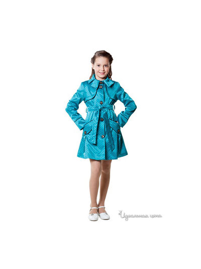 Плащи Alisa Line, цвет горох бирюзовый