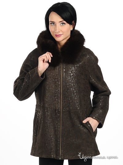Дубленка Jack Trendy, цвет Коричневый