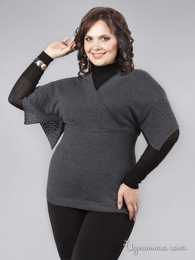 Топ Natura, цвет серый меланж