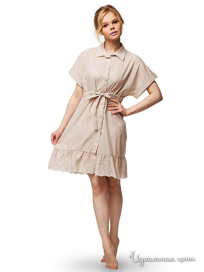 Халат Aqua, цвет бежевый