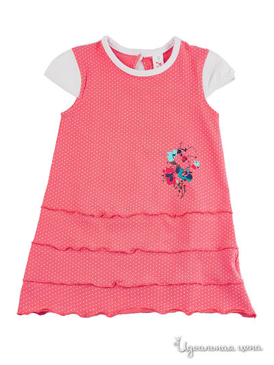 Платье Венейя, цвет красный в горох