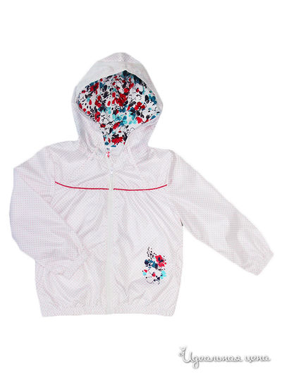 Ветровка Венейя, цвет белый в горох