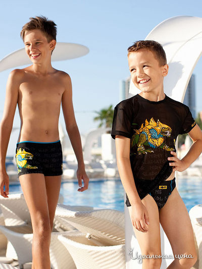 Футболка Nirey, цвет принт 'дракон и гладиатор' чёрный+графит