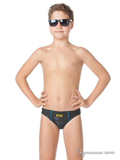 Трусы Nirey, цвет принт 'дракон и гладиатор' чёрный+графит