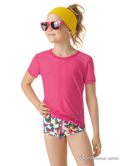 Футболка Arina, цвет монопринт 'бабочка' на розовом