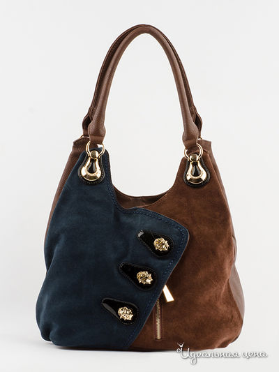 Сумка Blu Style, цвет коричневый, синий