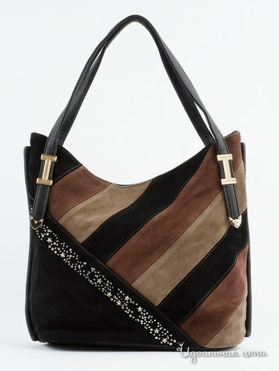 Сумка Blu Style, цвет черный, коричневый