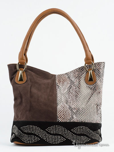 Сумка Blu Style, цвет черный/коричневый/синий