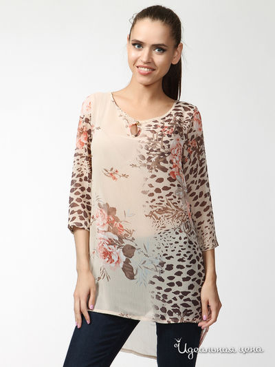 Туника Kei Kei, цвет бежевый, коричневым