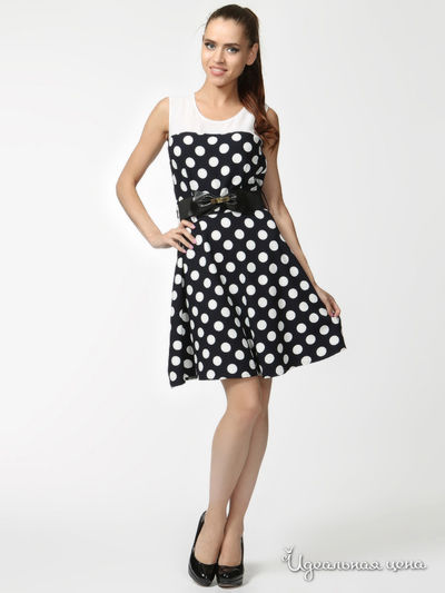 Платье Kei Kei, цвет синий в белый горох