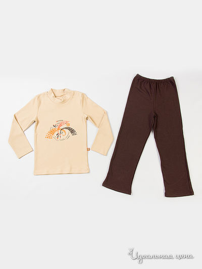 Комплект Апрель, цвет "Геометрия" беж+коричневый