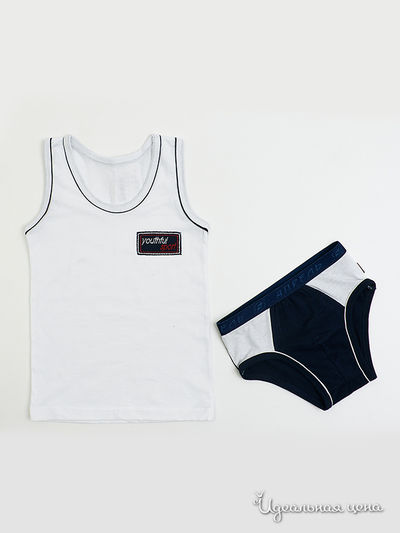 Комплект Апрель, цвет "Контраст" белый+синий