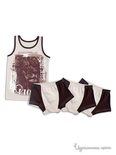 Комплект Апрель, цвет "Лесные жители" беж+коричневый