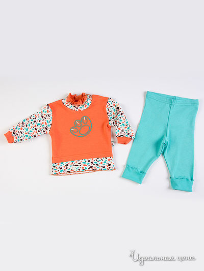 Комплект Апрель, цвет "Лисичка" оранжевый+светлая бирюза