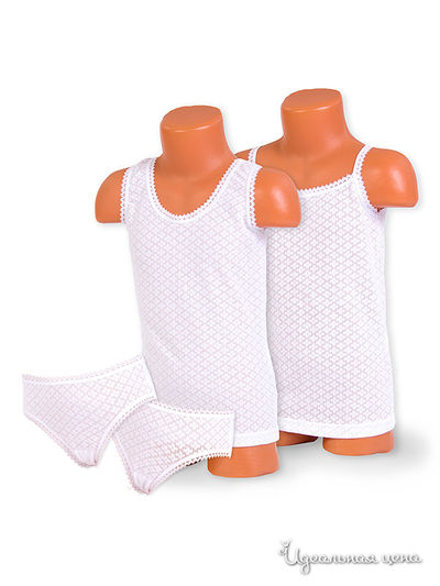 Комплект Апрель, цвет "Узоры" белый