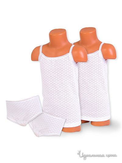 Комплект Апрель, цвет "Узоры" белый