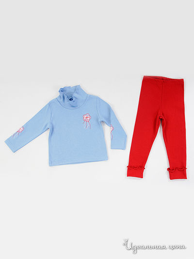 Комплект Апрель, цвет голубой+красный