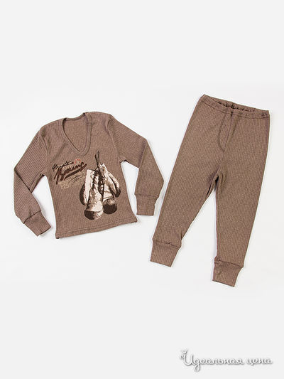 Комплект Апрель, цвет коричневый Печать: Боксерские перчатки