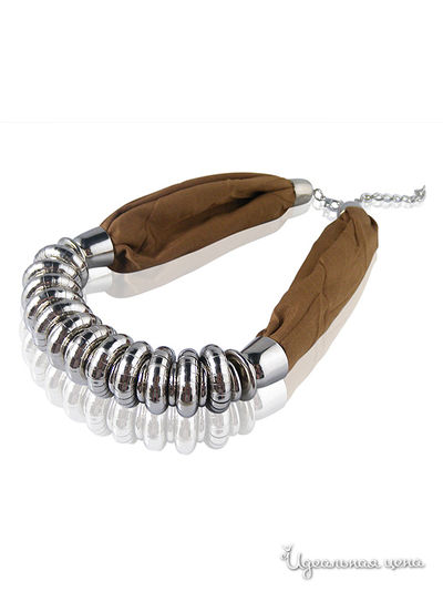 Бусы Стильные штучки, цвет св.коричневый