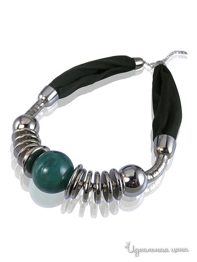 Бусы Стильные штучки, цвет Хаки