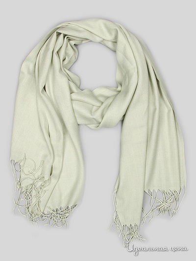 Палантин Стильные штучки, цвет серо-салатовый