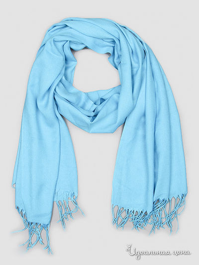 Палантин Стильные штучки, цвет ярко-голубой