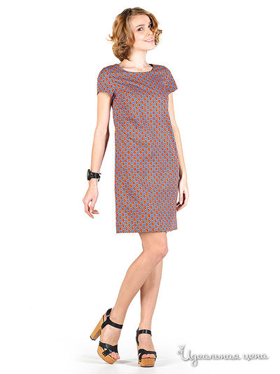 Платье Artwizard, цвет голубой, красный