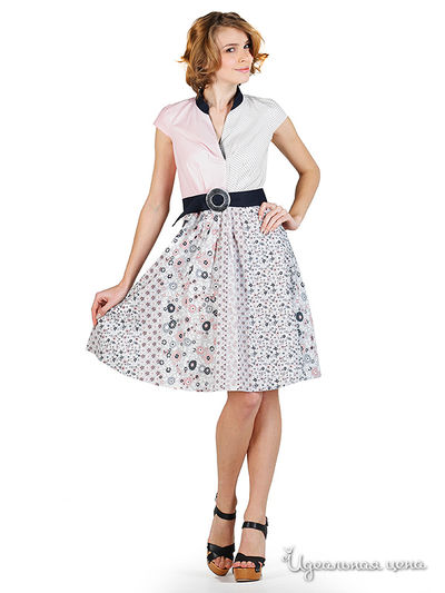 Платье Artwizard, цвет серый, розовый