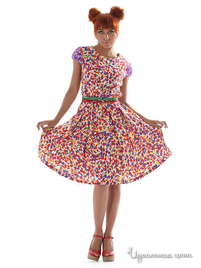 Платье Artwizard, цвет красное, фиолетовое, зеленое