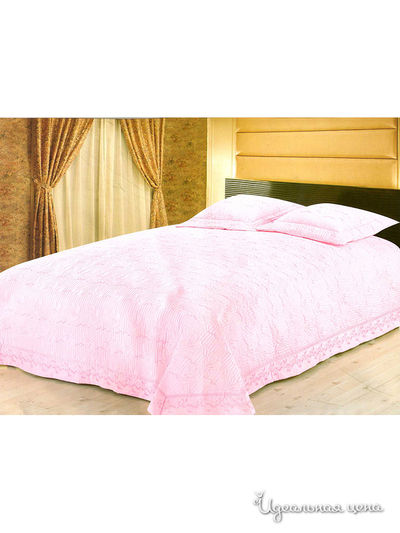 Комплект: покрывало (240х260), наволочки ( 40х40) Softline, цвет розовый