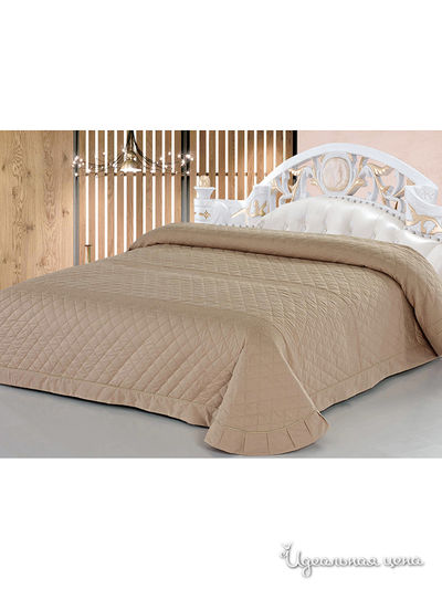 Покрывало стёганое, 240х260 Softline, цвет бежевый