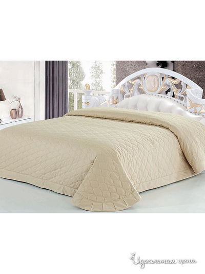 Покрывало стёганое, 220х240 Softline, цвет бежевый